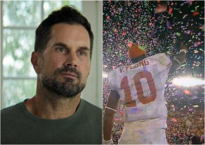 Matt Leinhart and Vince Young, former college football and NFL quarterbacks