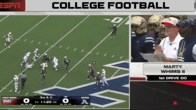 Akron Zips vs. Robert Morris Colonials football game.
