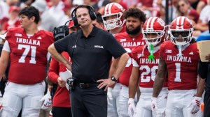 Indiana Head Coach Curt Cignetti during the Indiana versus Howard football game at Memorial Stadium on Saturday, Sept. 12, 2026.