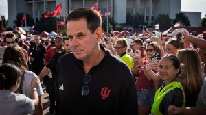 Head Coach Curt Cignetti heads in during The Walk before the Indiana versus North Texas football game at Memorial Stadium on Saturday, Sept. 5, 2026.