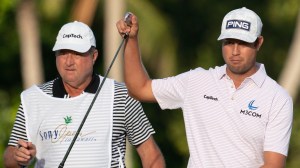 PGA Tour caddie Eric Larson and Harris English