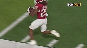 Indiana running back Lee Beebee Jr. appears to run out of bounds in a game against Northwestern on Sept. 25, 2026.