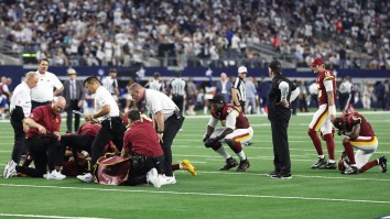 Eyebrows Raised Over Seemingly Unbothered Way Jayden Daniels’ Teammates Reacted To His Gruesome Injury