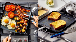 From Burgers To Breakfast Sandwiches, This Misen Nonstick Griddle Pan Will Be Your Gameday MVP