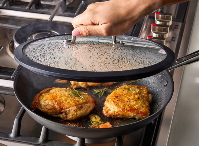 Misen 8" Carbon Nonstick™ Frying Pan + Glass Lid