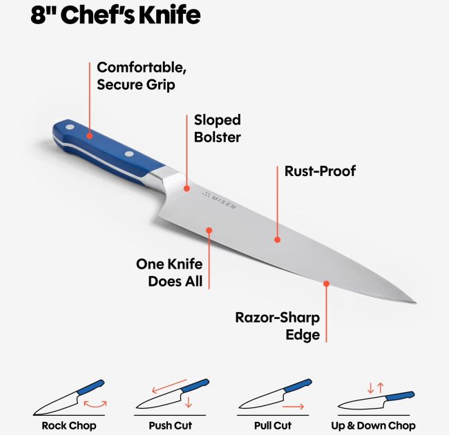 Misen 8" Chef's Knife (ACUTO440)