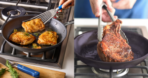 Misen 12" Pre-Seasoned Carbon Steel Frying Pan