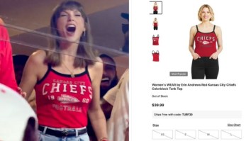 Taylor Swift Made Erin Andrews A Ton Of Money By Wearing Andrews’ Chiefs Tank Top During SNF Game