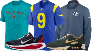 Nike NFL and college football gear