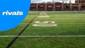 The Rivals.com logo is featured in the top left corner of a collage that shows a stock image of a high school football field.