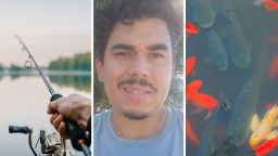 Texas Man Visits Pond To Fish. Then He Notices Something Unusual About The Bank Line
