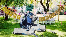 Elite College Hockey Prospects In Maine Crash 9-Year-Old’s Birthday Party And Make His Day