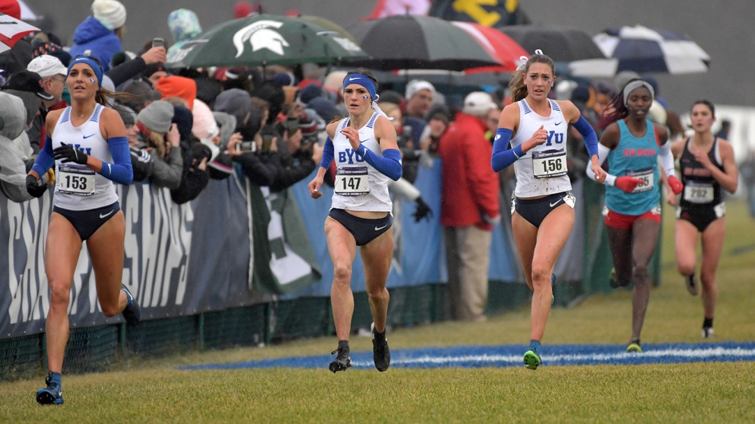 BYU cross country sports bra spandex clothing uniform LDS Church Mormon modest dress rules