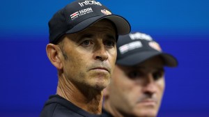 Carlos Alcaraz's coach Samuel Lopez at the US Open