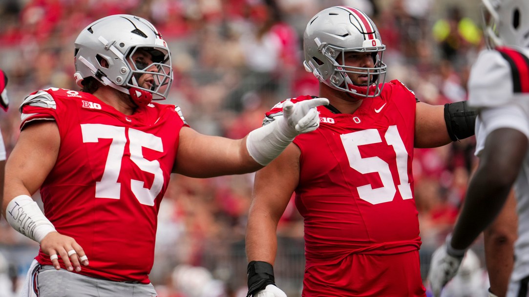 Carson Hinzman Ohio State leader alma mater carmen ohio football sing