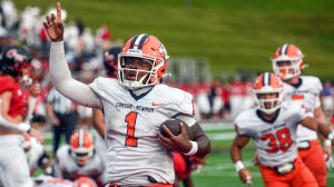 Carson-Newman college football box score win zero pass completions zero passing yards