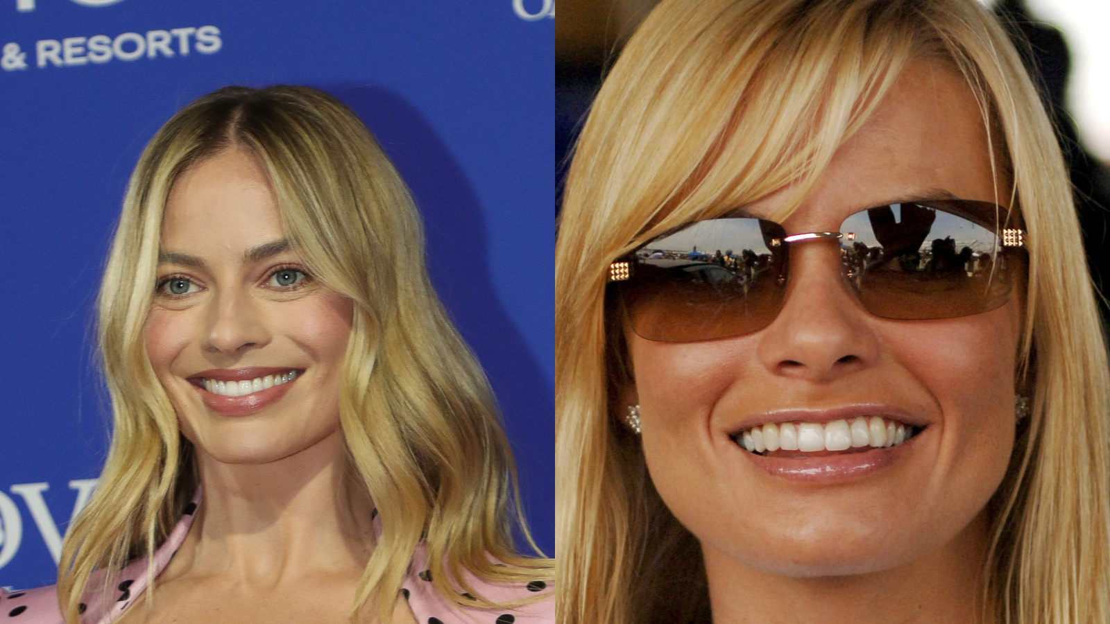 Celebrity lookalikes Margot Robbie and Jamie Pressly