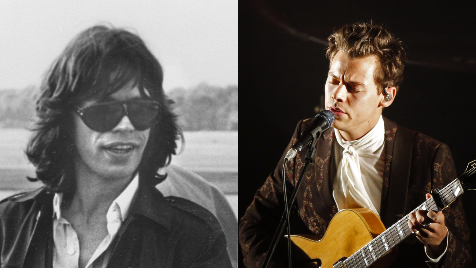 Celebrity Lookalikes Mick Jagger and Harry Styles