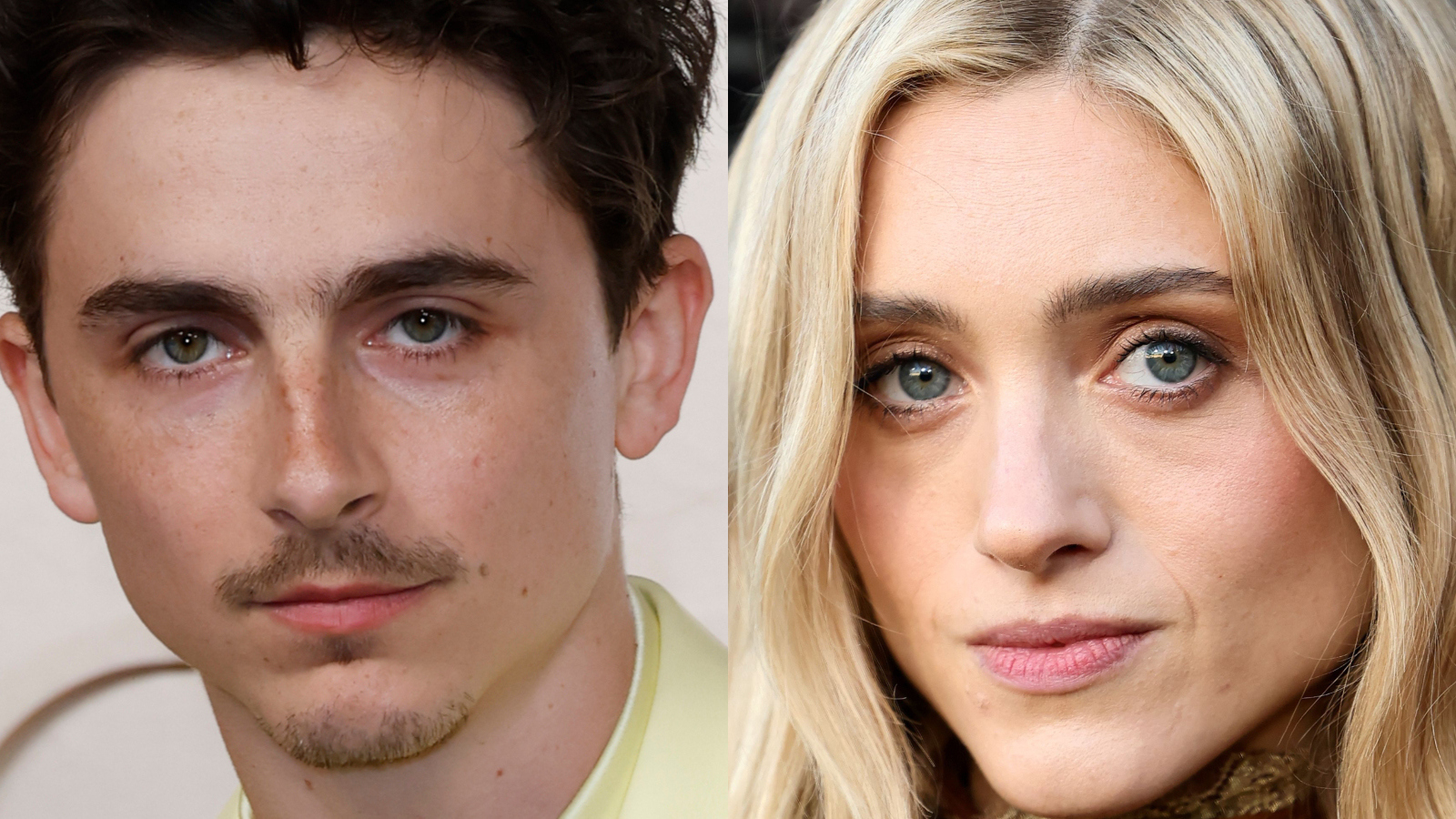 Celebrity Lookalikes Timothee Chalamet and Natalia Dyer