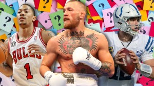 Derrick Rose, Conor McGregor, and Andrew Luck over question marks