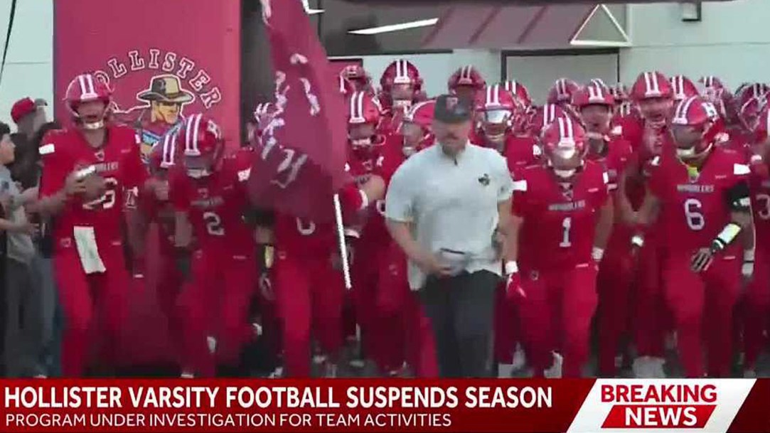Hollister High School football california investigation head coach leave why cancel season