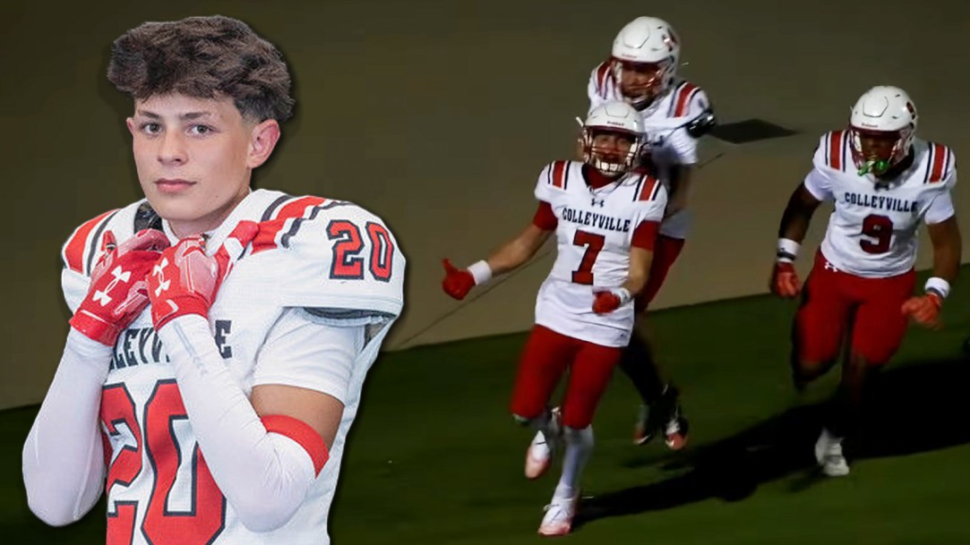Isaiah Haynes TikTok Colleyville Texas High School Football Pick Six Viral Dance Dez Bryant