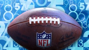 NFL football over numbers