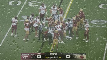 Nor’Easter Wreaks Havoc On Boston College Football Game As Wicked Weather Forces Blind Field Goal In The Rain