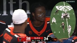 Oregon State Robbed Of Upset Bid Against Texas Tech By Offensive Pass Interference Penalty During 4th Quarter