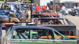 Demolition Derbies Have Nothing On ‘King Of The Hill’ In New Hampshire: Race Car Drivers Attempt To Park On A Moving Trailer Whipping Around The Track