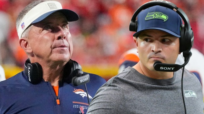 Broncos coach Sean Payton and Seahawks coach Mike MacDonald
