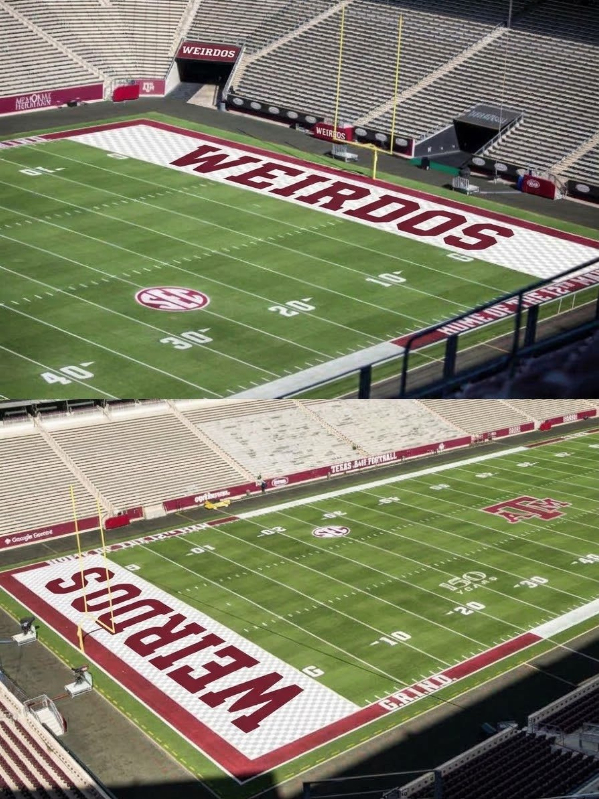 Texas A&M trolled with memes about new end zone in stadium weirdos joke