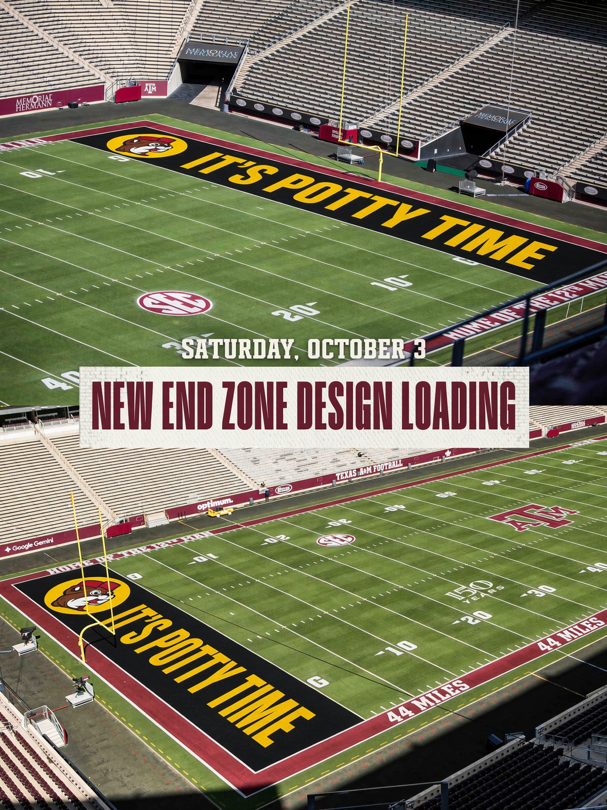 Texas A&M trolled with memes about new end zone in stadium Buc-Ees ps
