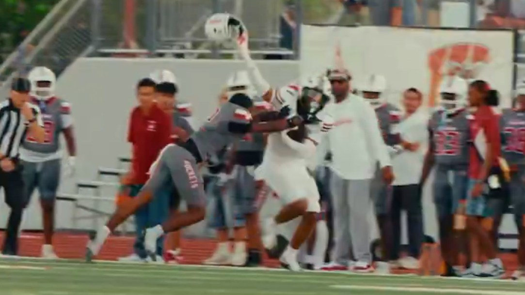 Texas High School Football Hutto Jaiden Fields Rip Helmet Unsportsmanlike Penalty