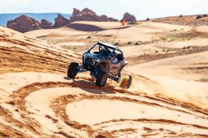 Off-roading in the 2027 Polaris RZR Pro R Boost in Sand Hollow, Utah