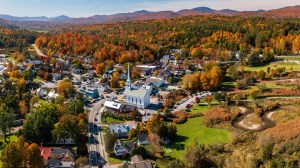 Aerial-view-of-the-town-of-Stowe-Vermont