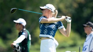 Charley-Hull-of-England-tees-off-during-the-Queen-City-Classic
