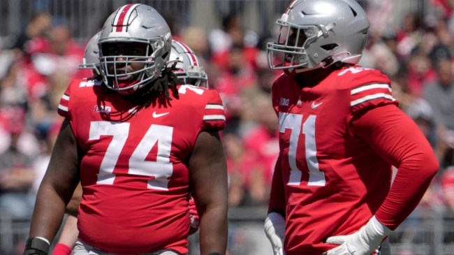 Donovan Jackson and Josh Simmons at Ohio State
