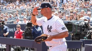 Former-New-York-Yankees-catcher-Jorge-Posada-at-Old-Timers-Day