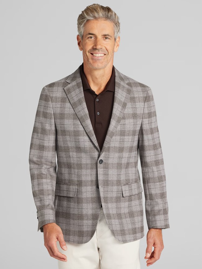 Joseph Abboud Classic Fit Plaid Sport Coat
