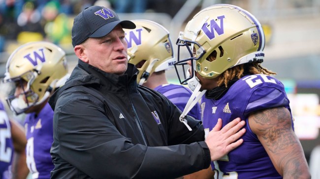Washington head coach Kalen DeBoer in 2022
