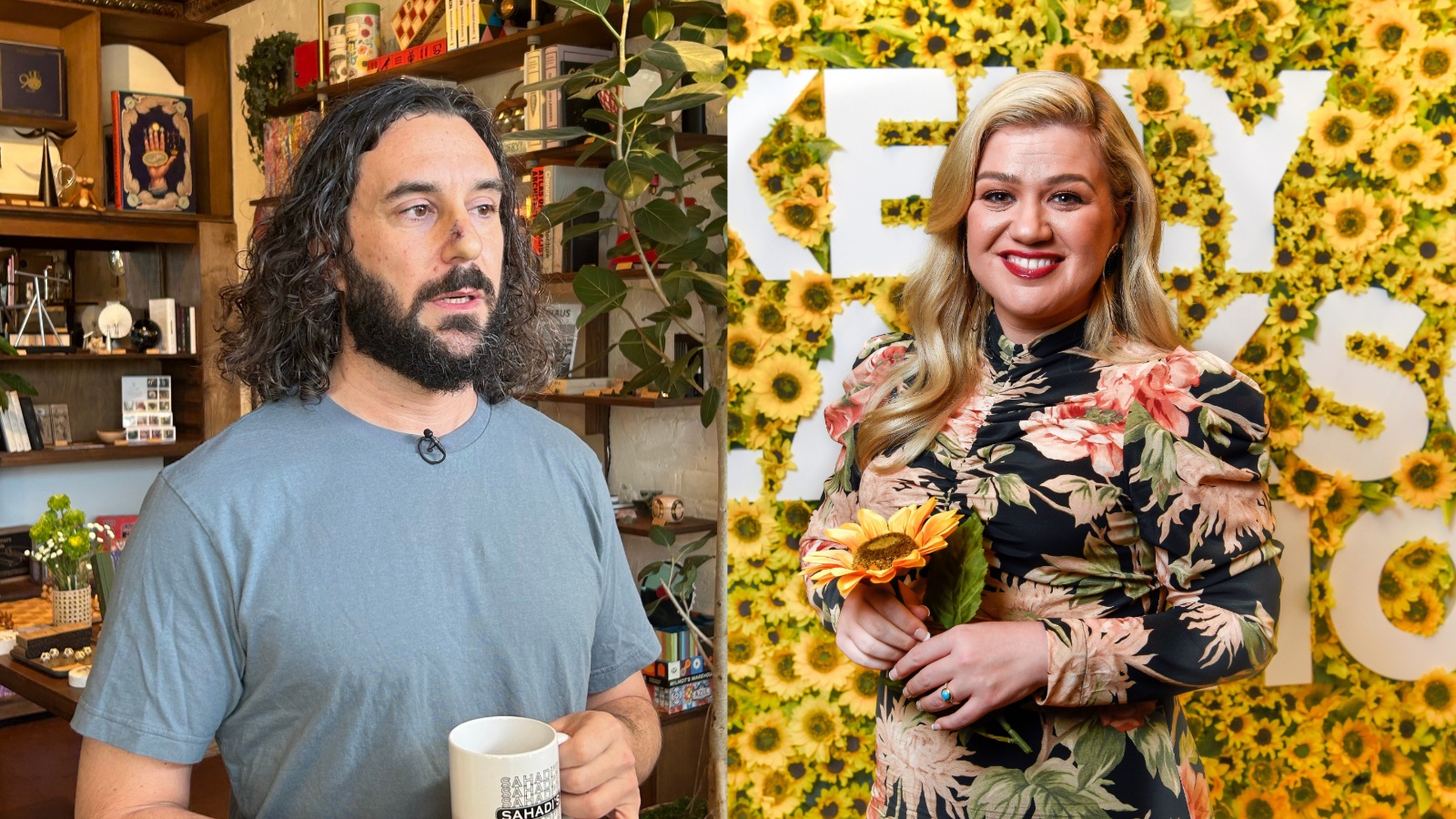 Adam Rubin and Kelly Clarkson composite.