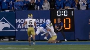 BIG 12 admits mistake at end of BYU-Notre Dame game.