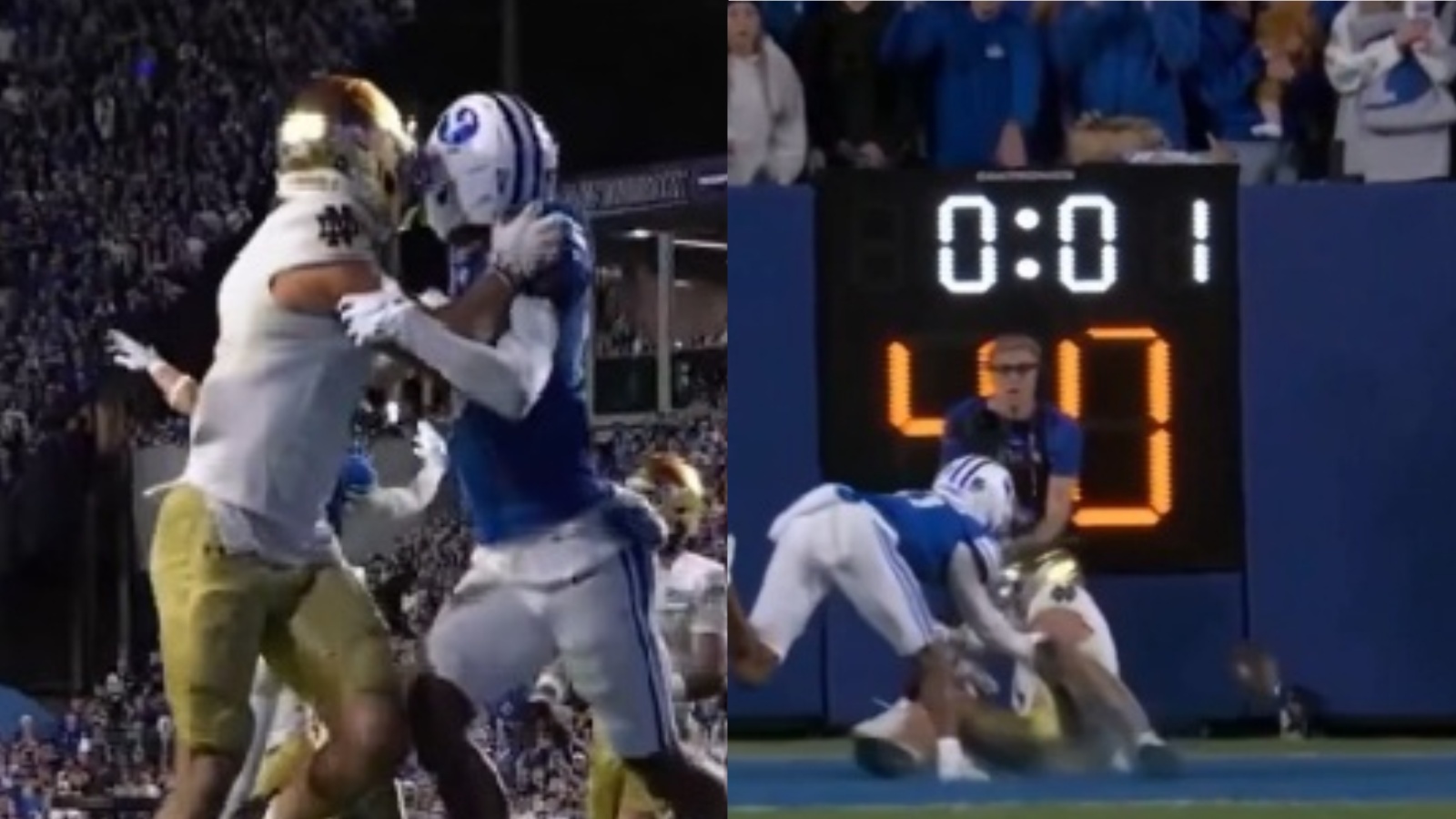 Controversy at end of BYU-Notre Dame