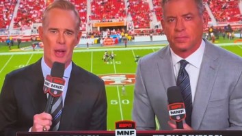 Fans Convinced Troy Aikman Looks Fed Up With Joe Buck Amid Contract Drama With ESPN