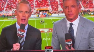 Troy Aikman and Joe Buck in the booth.