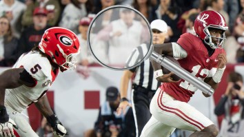 Alabama Targets Ill-Behaved Fan Who Hit Georgia Player In The Helmet For Potential Lifetime Ban From Stadium