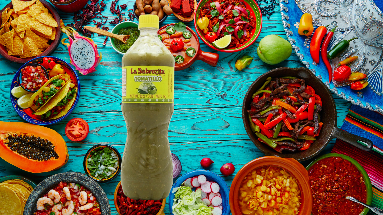 La Sabrozita Mexican hot sauce tomatillo