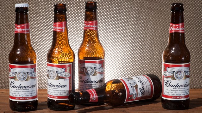 Budweiser beer bottles