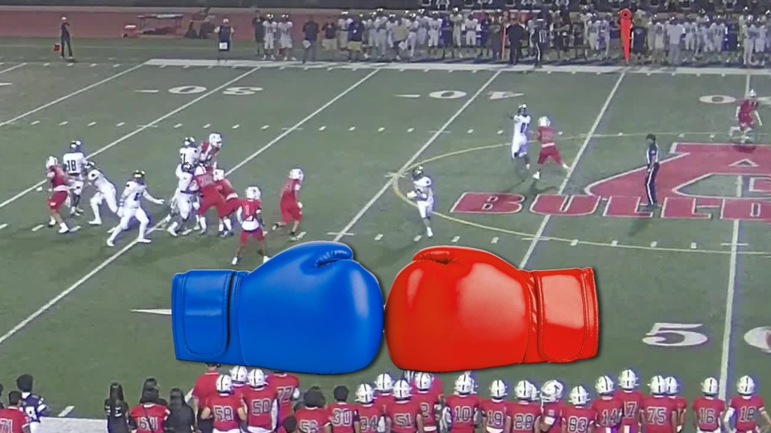 California high school football punch fight brawl ayala colony handshake line